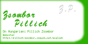 zsombor pillich business card